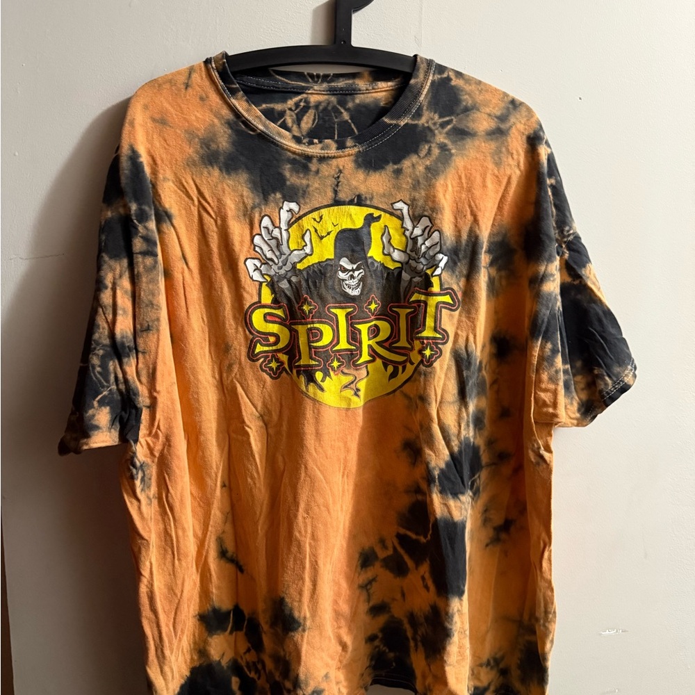 Spirit Halloween Graphic Tee - Orange and Black